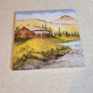 Ceramic hot plate hand painted for sale today